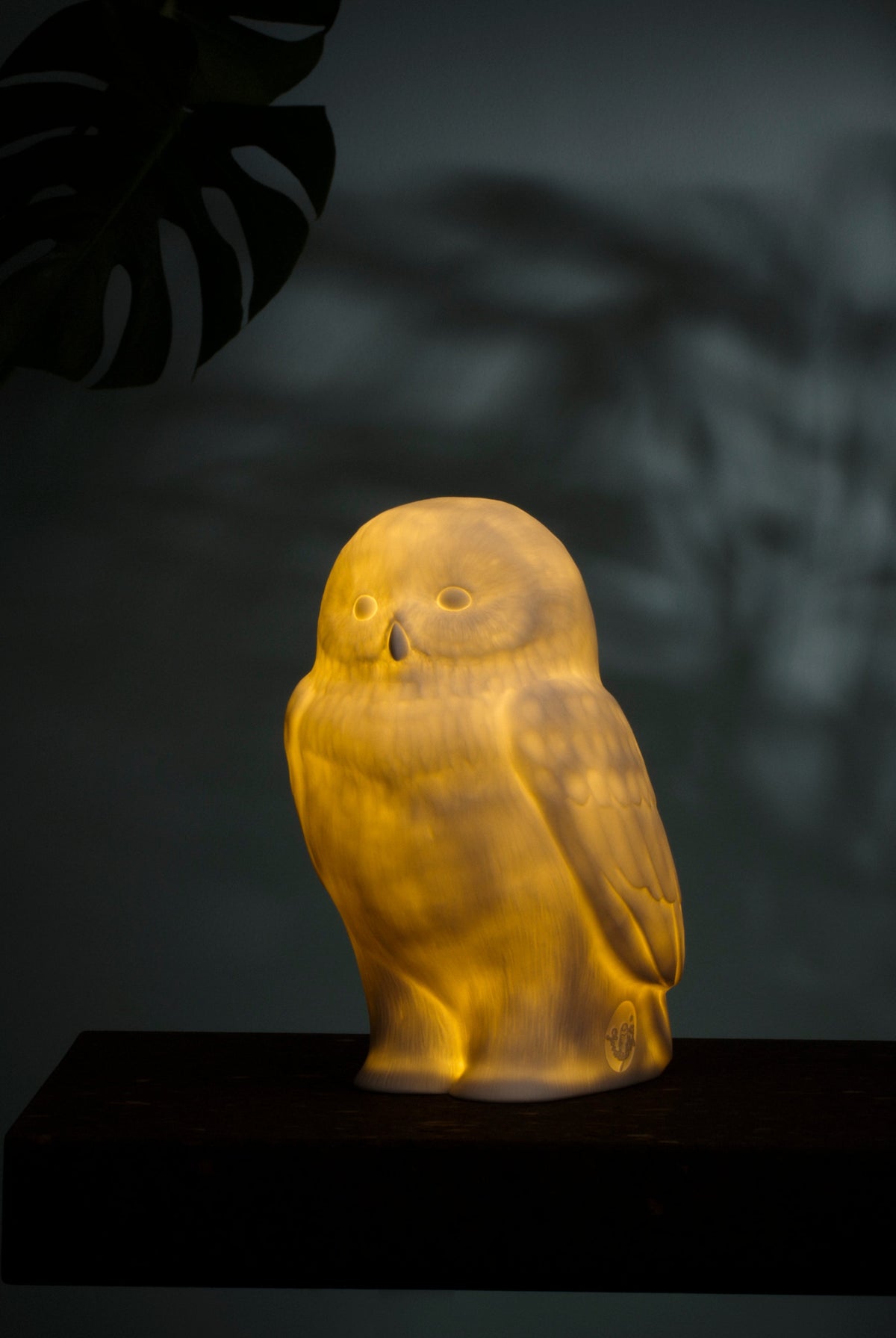 Akira the owl lamp by Goodnight Light, in daily use since 2015, original 2015 to 2019 collection