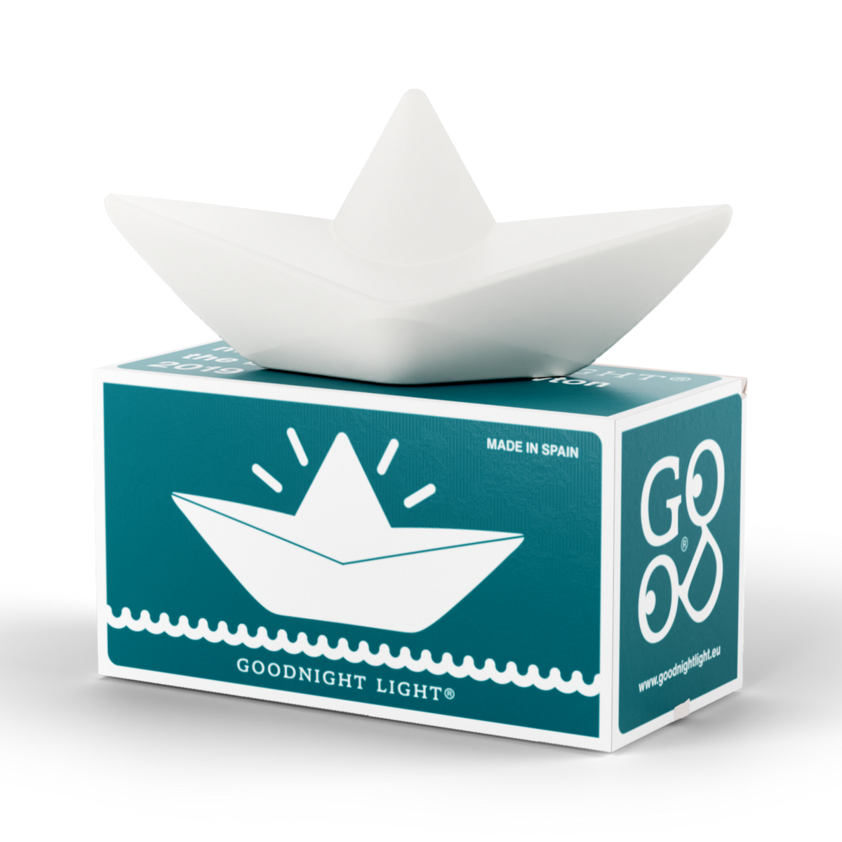 Colorful boat lamp by Mark Newton for Goodnight Light