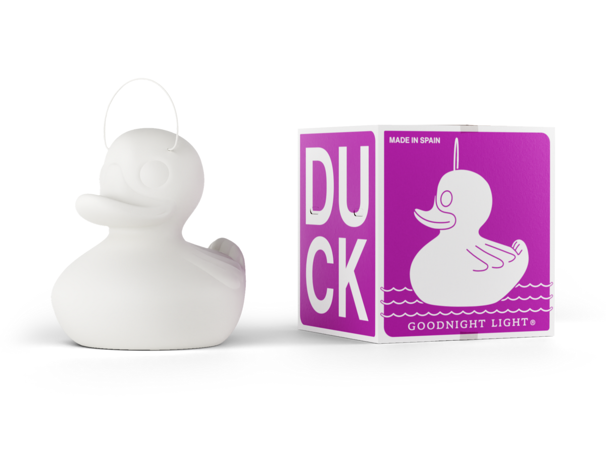 The MEGA DUCK DUCK DECO night light by Marke Newton for Goodnight Light, perfect for children's bedroom